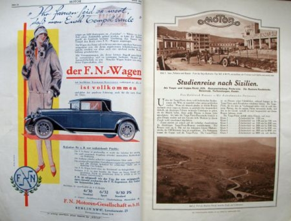 Braunbecks "Motor" Magazine January 1928 (9017)